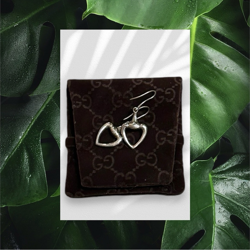 Authentic Gucci Horsebit 925 Sterling Silver Earrings